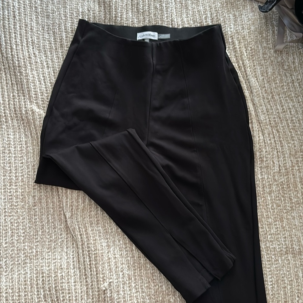 Calvin Klein Women’s Pull-On Slit Ankle Pants